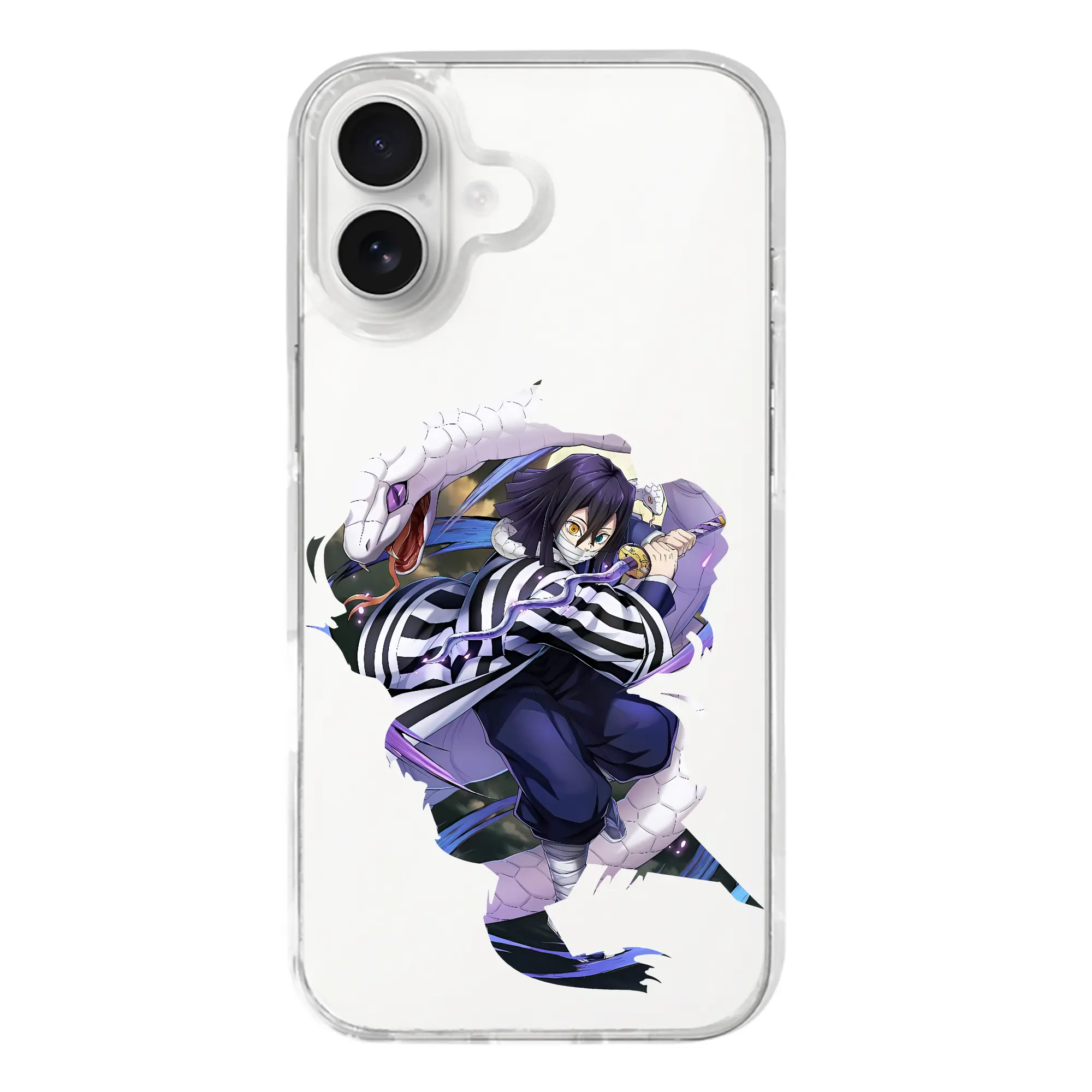 鬼滅の刃 グッズ,伊黒 小芭内 - iPhone 17シリーズ 透明スマホケース – 薄型・耐衝撃・精密フィット保護カバー